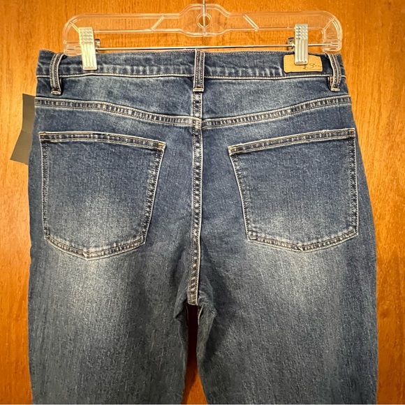 SUPPLIES BY UNION BAY MAREN HI RISE SLIM STRAIGHT LEG JEANS SZ 10 Distressed - Picture 12 of 14